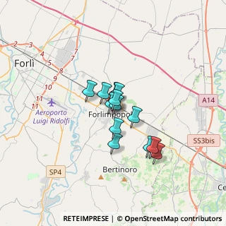 Mappa Via Monte Grappa, 47034 Forlimpopoli FC, Italia (2.05385)