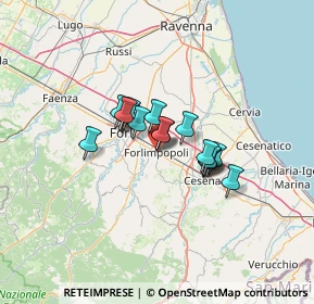 Mappa Via Vittorio Veneto, 47034 Forlimpopoli FC, Italia (8.35063)