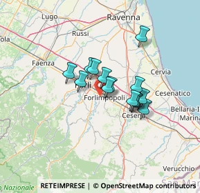 Mappa Via Nuova Fondine, 47034 Forlimpopoli FC, Italia (9.21429)