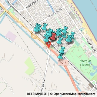 Mappa Via Luigi Settembrini, 47042 Cesenatico FC, Italia (0.30769)