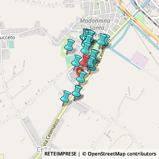 Mappa Via Rocco Chinnici, 47042 Cesenatico FC, Italia (0.37308)