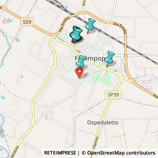Mappa Via Diaz, 47034 Forlimpopoli FC, Italia (0.94818)
