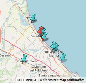 Mappa Via Antonelli, 47042 Valverde FC, Italia (5.17727)