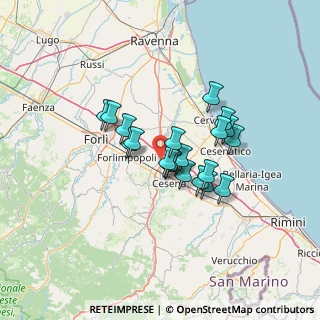 Mappa Via Dismano, 47023 Cesena FC, Italia (10.033)