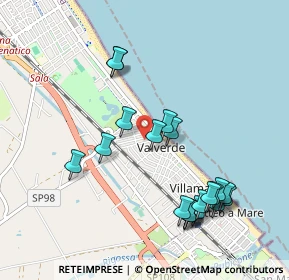 Mappa Viale Raffaello Sanzio, 47042 Cesenatico FC, Italia (1.06)