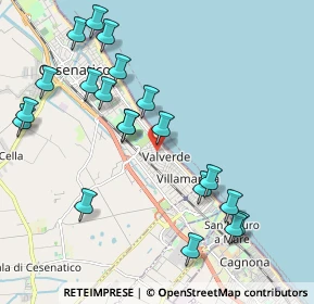 Mappa Viale Raffaello Sanzio, 47042 Cesenatico FC, Italia (2.299)