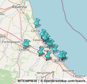 Mappa Via Italo Svevo, 47042 Cesenatico FC, Italia (10.38294)