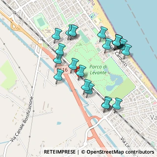 Mappa Via Litorale Marina, 47042 Cesenatico FC, Italia (0.48696)