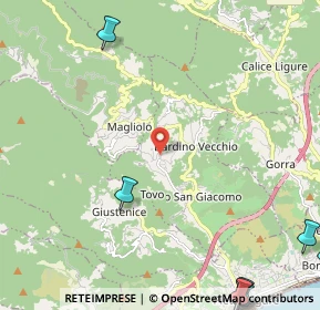 Mappa Via Crescia, 17020 Tovo San Giacomo SV, Italia (4.14909)