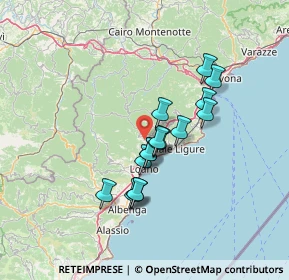 Mappa Via Crescia, 17020 Tovo San Giacomo SV, Italia (10.61563)