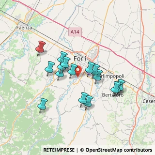 Mappa Via Braschi Giovanni, 47121 Forlì FC, Italia (6.27)