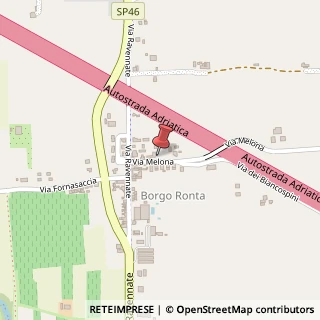 Mappa Via Melona, 101, 47522 Cesena, Forlì-Cesena (Emilia Romagna)