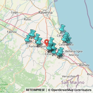 Mappa Via Zavaglia, 47023 Cesena FC, Italia (10.166)