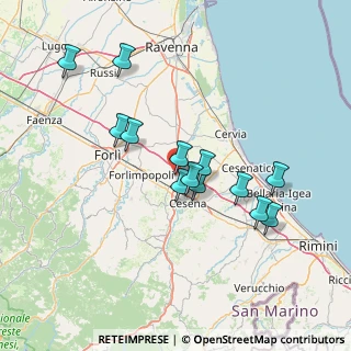Mappa Via Zavaglia, 47023 Cesena FC, Italia (13.22)