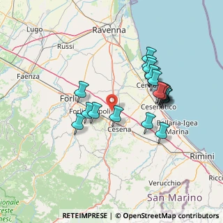 Mappa Via Zavaglia, 47023 Cesena FC, Italia (13.581)
