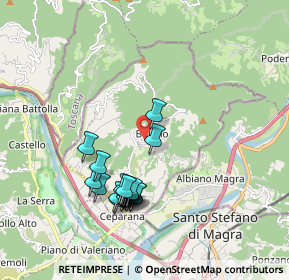 Mappa Via Casetta, 19020 Bolano SP, Italia (1.853)