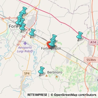 Mappa Via Crocette, 47034 Forlimpopoli FC, Italia (4.52091)