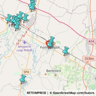 Mappa Via Crocette, 47034 Forlimpopoli FC, Italia (6.37188)