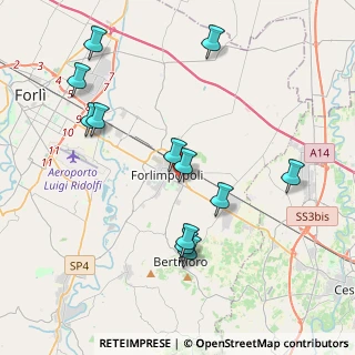 Mappa Via della Madonna, 47034 Forlimpopoli FC, Italia (4.24417)
