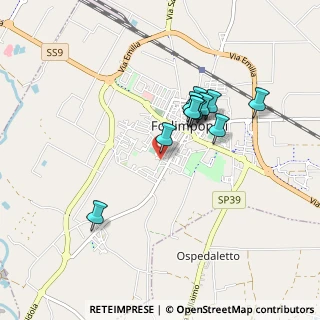 Mappa Via Camillo Torres, 47034 Forlimpopoli FC, Italia (0.75)