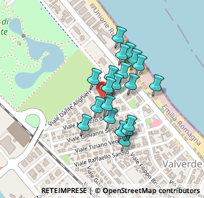 Mappa Viale Giuseppe Mengoni, 47042 Valverde FC, Italia (0.1605)