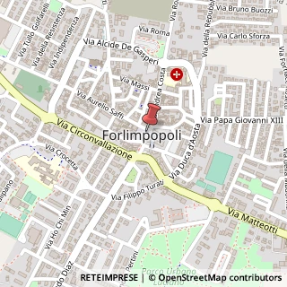 Mappa Piazza Giuseppe Garibaldi, 26, 47034 Forlimpopoli, Forlì-Cesena (Emilia Romagna)