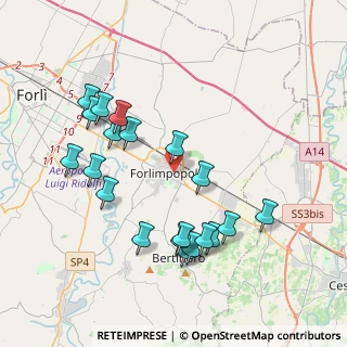 Mappa Via Emilio Rosselli, 47034 Forlimpopoli FC, Italia (4.088)