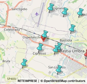 Mappa - Z.Ind.le Est, 06083 Bastia Umbra PG, Italia (2.48545)