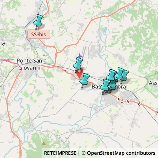 Mappa Via Amedeo Rosi, 06083 Bastia Umbra PG, Italia (3.57636)