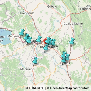 Mappa Ospedalicchio, 06083 Bastia Umbra PG, Italia (13.06857)