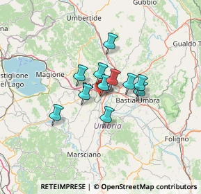 Mappa Strada Vicinale del Brozzo, 06126 Perugia PG, Italia (8.71727)