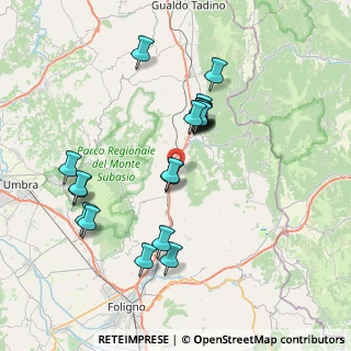 Mappa Via Cerqua Rosara, 06030 Valtopina PG, Italia (7.3905)