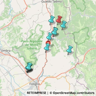 Mappa Via Cerqua Rosara, 06030 Valtopina PG, Italia (8.24538)