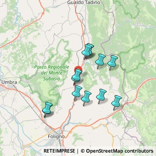 Mappa Via Cerqua Rosara, 06030 Valtopina PG, Italia (6.50615)