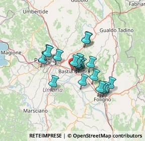 Mappa Via Gorgo di Ponte, 06083 Bastia Umbra PG, Italia (9.569)