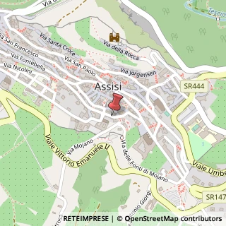 Mappa Via Sant'Agnese,  13, 06081 Assisi, Perugia (Umbria)