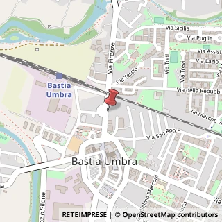 Mappa Via Firenze, 34, 06083 Bastia Umbra, Perugia (Umbria)