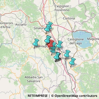 Mappa Via dei Frassini, 53045 Montepulciano SI, Italia (8.58857)