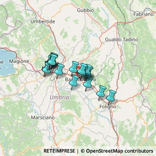 Mappa Via Lago Trasimeno, 06083 Bastia Umbra PG, Italia (9.3395)