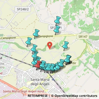 Mappa Via dell'Isola Romana, 06081 Santa Maria degli Angeli PG, Italia (1.005)