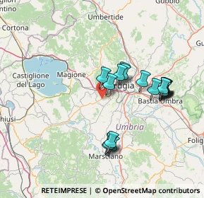 Mappa Strada delle Fratte, 06128 Perugia PG (14.03833)