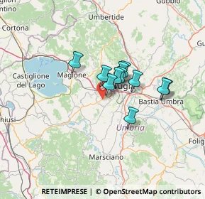 Mappa Strada delle Fratte, 06128 Perugia PG (9.09182)