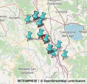 Mappa Via del Pelago, 53045 Montepulciano SI, Italia (10.9025)