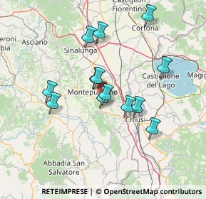 Mappa Via del Pelago, 53045 Montepulciano SI, Italia (12.97)