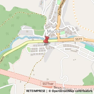 Mappa Via Camillo Benso Conte di Cavour, 7, 62034 Muccia, Macerata (Marche)