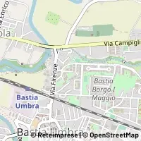 Kartta Bastia Umbra