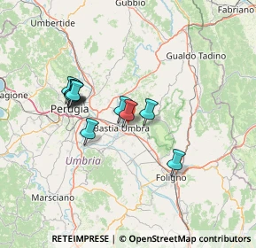 Mappa Via Campiglione, 06081 Assisi PG, Italia (11.88455)