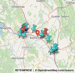 Mappa Via dei Quaranta Martiri di Gubbio, 06083 Bastia Umbra PG, Italia (12.62444)