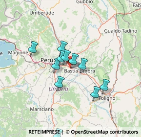 Mappa Via San Cristoforo 55 Loc. Ospedalicchio, 06083 Bastia Umbra PG, Italia (13.89083)