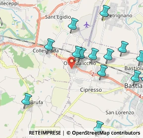 Mappa Via San Cristoforo 55 Loc. Ospedalicchio, 06083 Bastia Umbra PG, Italia (3.106)